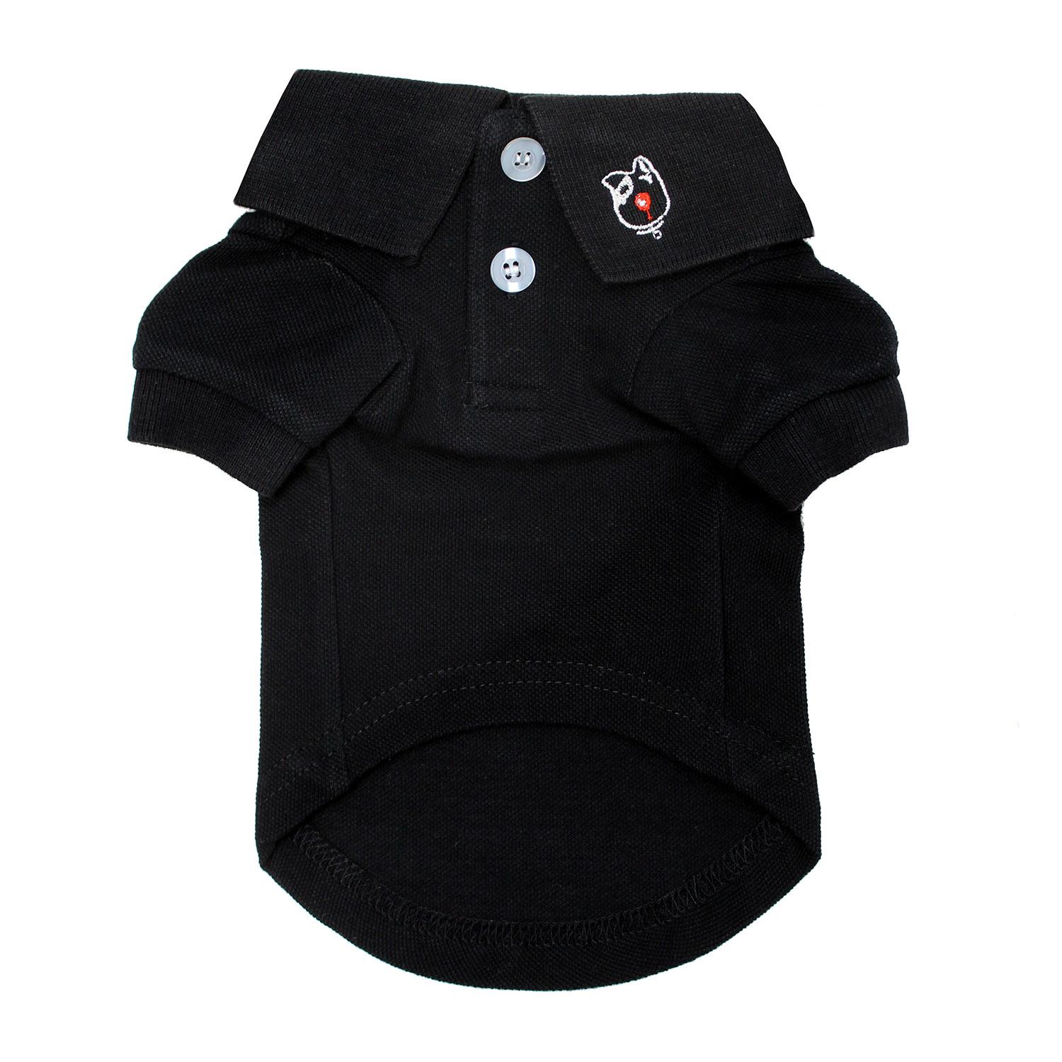 Solid Dog Polo by Doggie Design - Jet Black