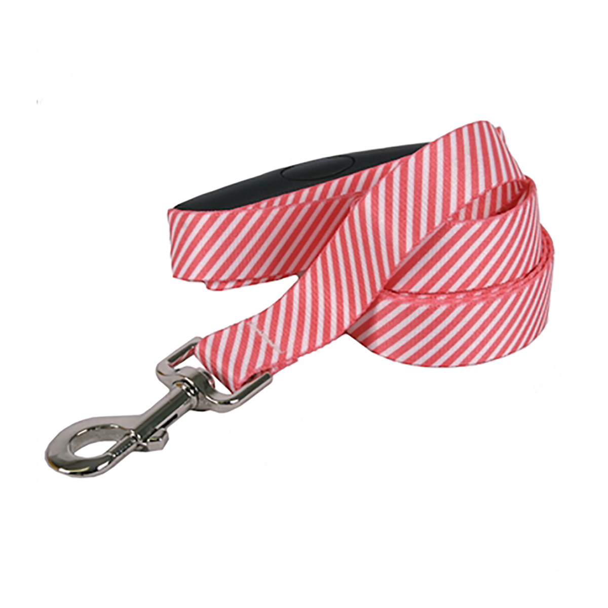 Southern Dawg Seersucker EZ-Grip Dog Leash by Yellow Dog - Red