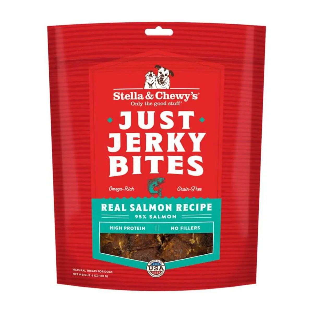 Stella & Chewy's Just Jerky Bites Dog Treats - Salmon