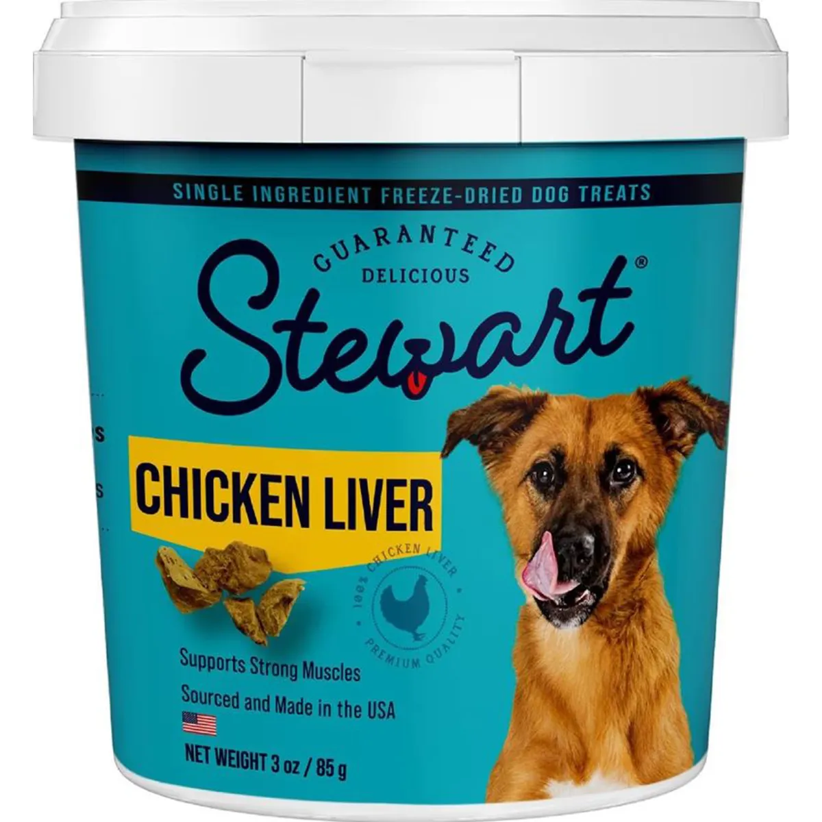 Stewart Freeze-Dried 100% Chicken Liver Dog Treats