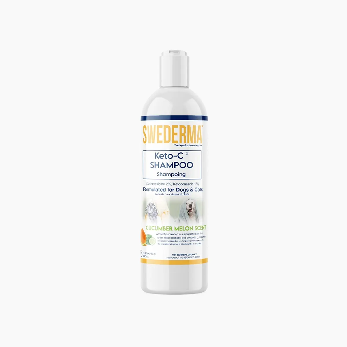 Swederma Keto-CÂ® Shampoo for Dogs and Cats - Cucumber Melon Scent