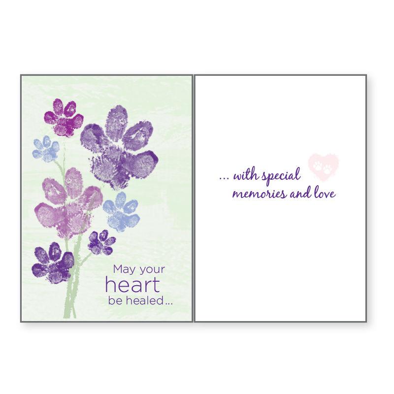 Dog Speak Sympathy Greeting Card - May Your Heart Be Healed