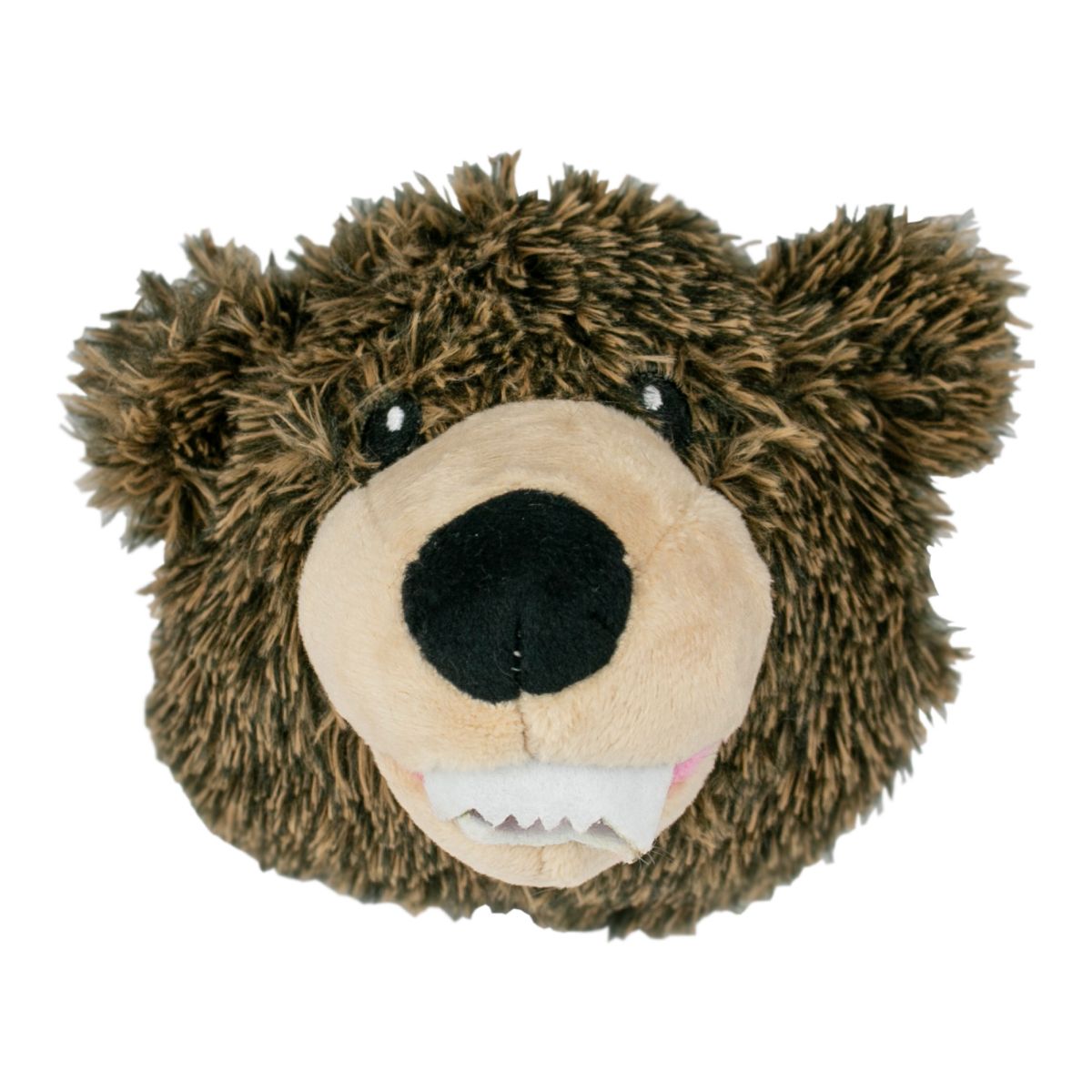 Tall Tails Head 2 in 1 Spiker Ball Dog Toy - Grizzly Bear