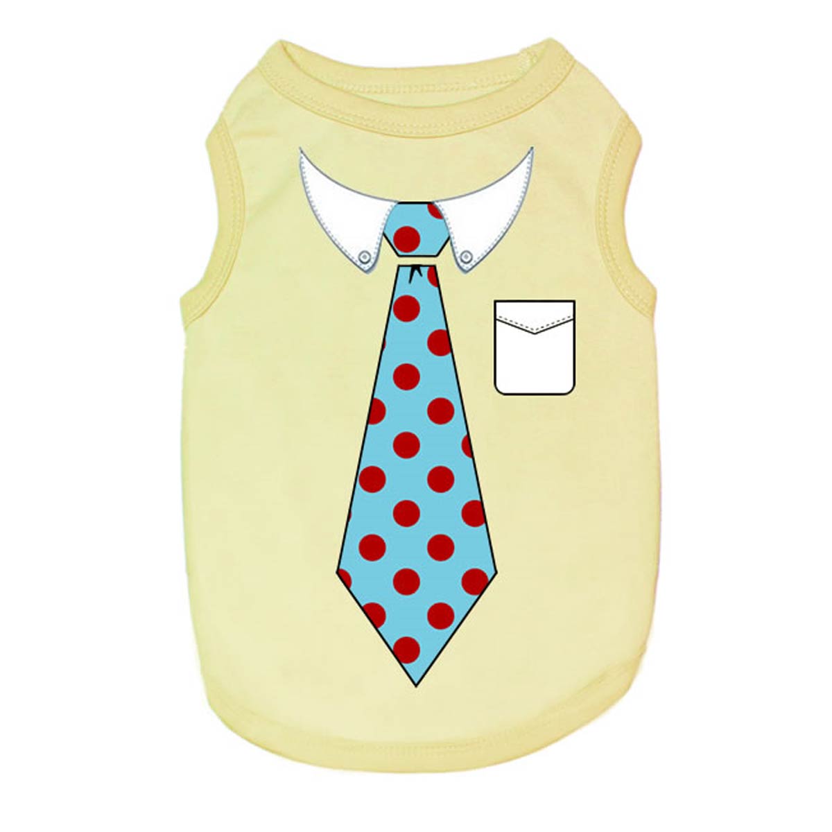 Tie Dog Tank by Parisian Pet - Yellow