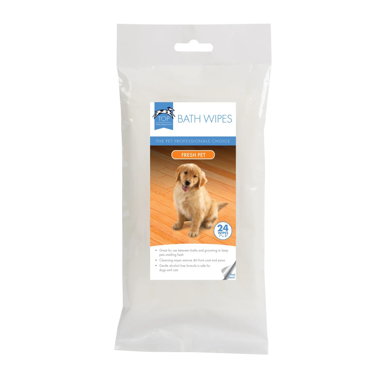 Top Performance Pet Bath Wipes - Fresh Pet