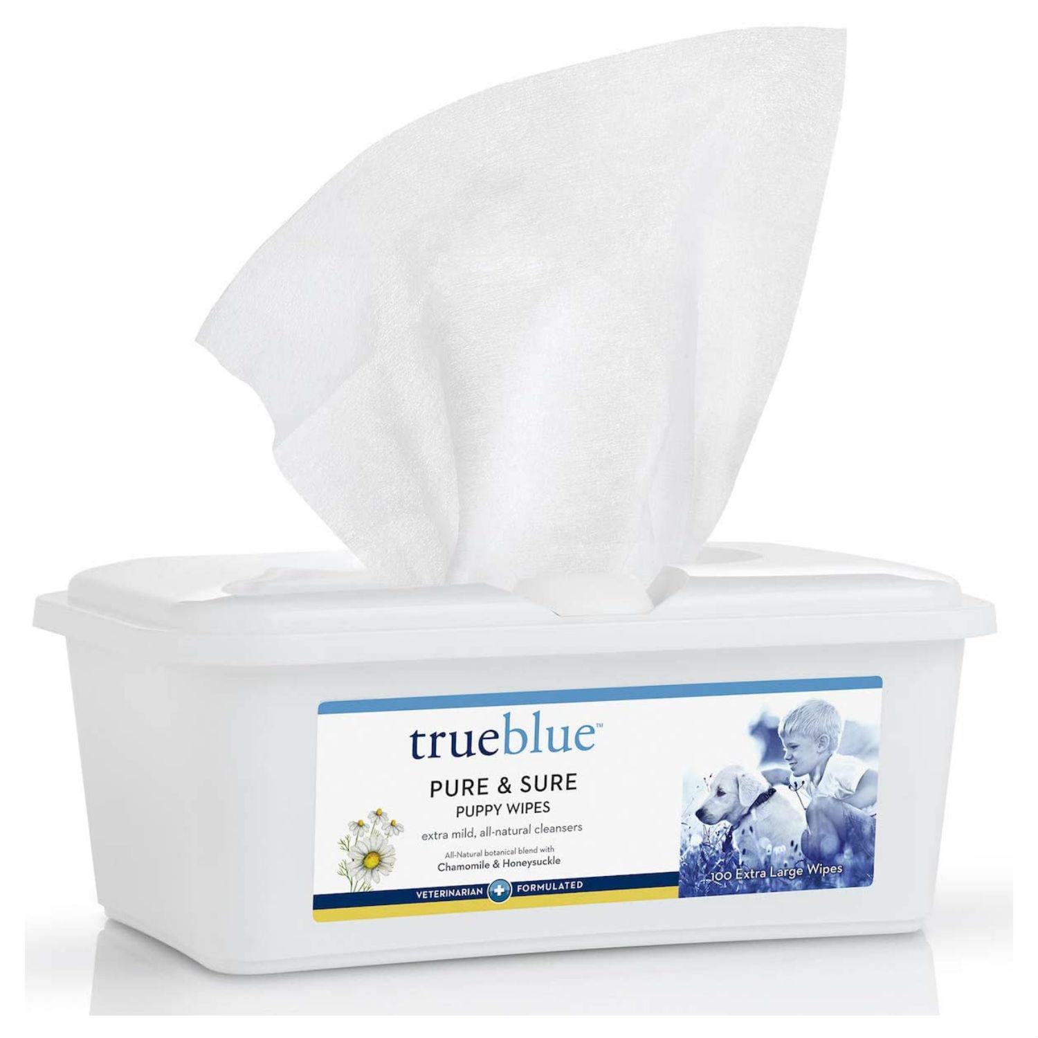 TrueBlue Pure & Sure Puppy Wipes - Chamomile & Honeysuckle