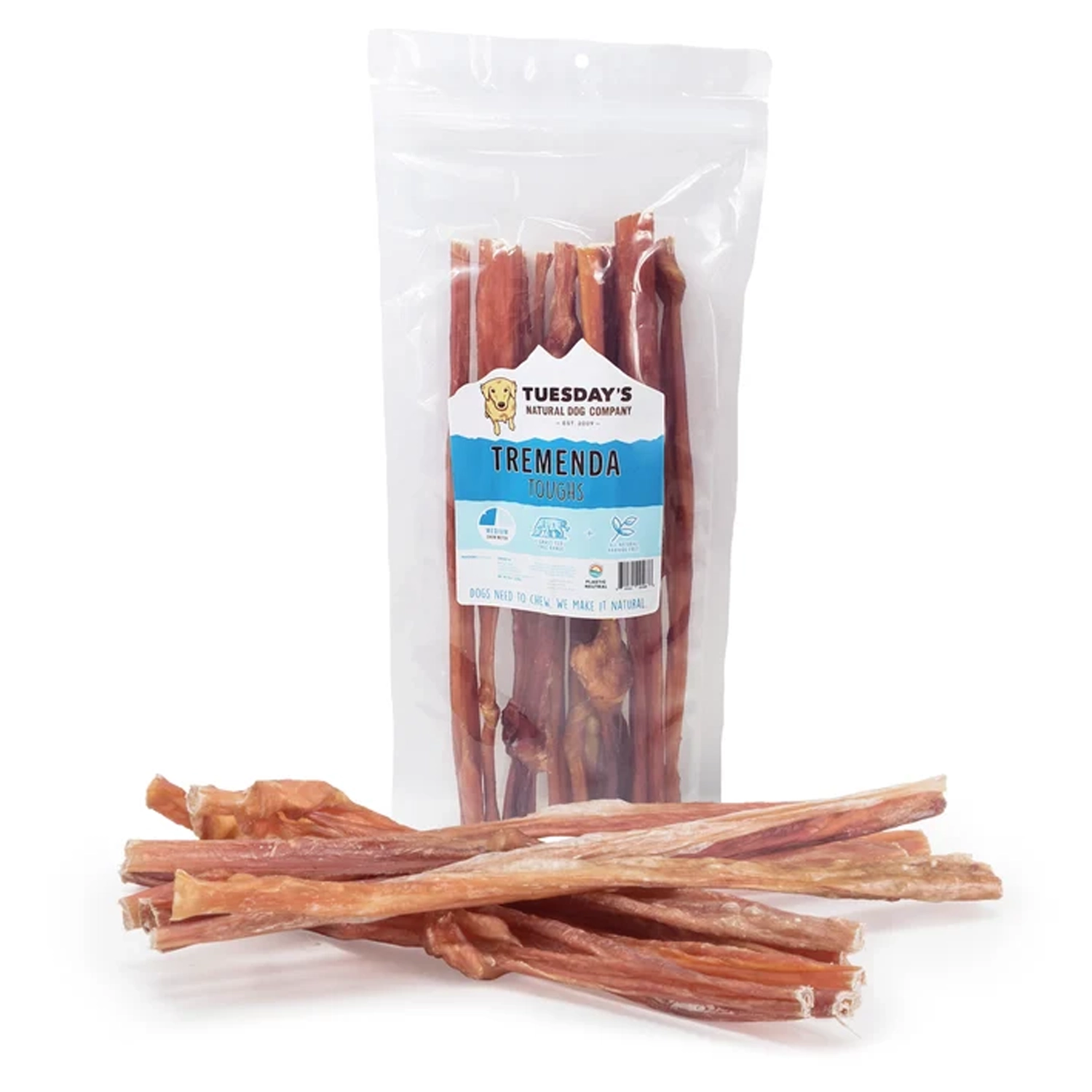 Tuesday's Natural Dog Company 12" Tremenda Tough Sticks Dog Treats