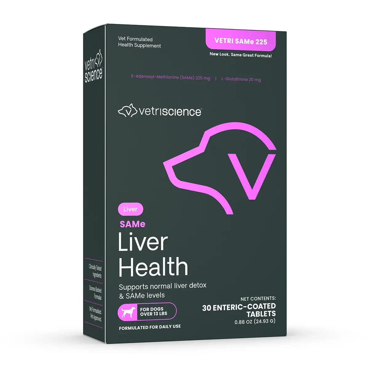 VetriScience Vetri SAMe 90 MG Liver Support for Small Dogs and Cats