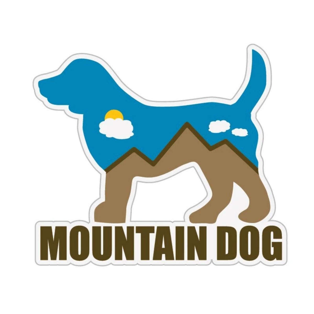Dog Speak Mountain Dog Sticker