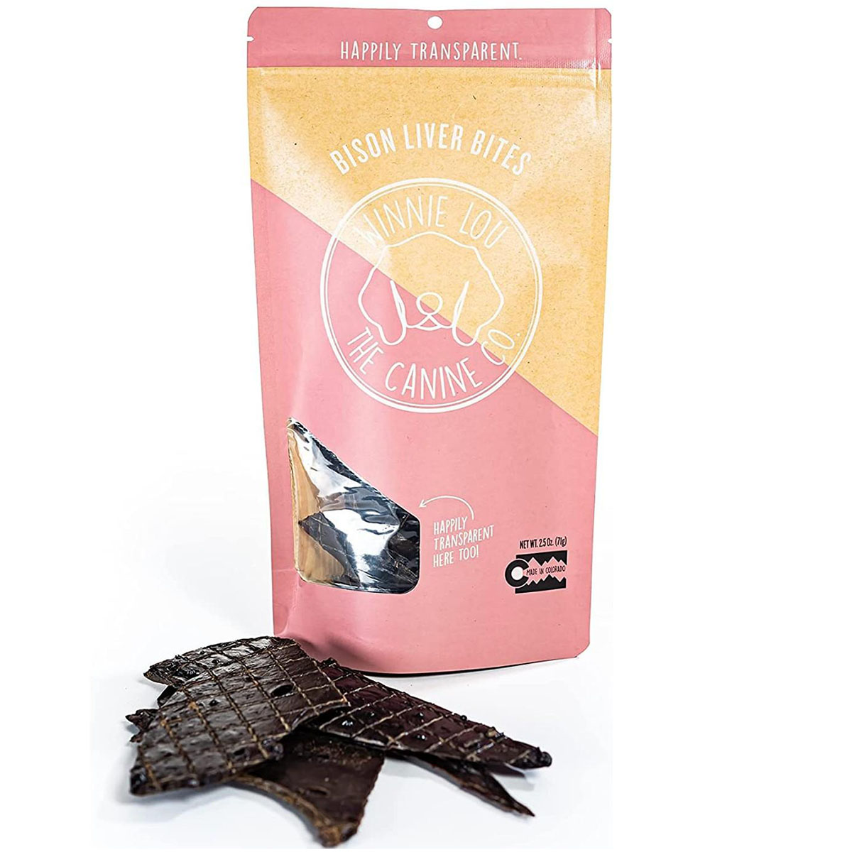 Winnie Lou Bison Liver Bites Dog Treats