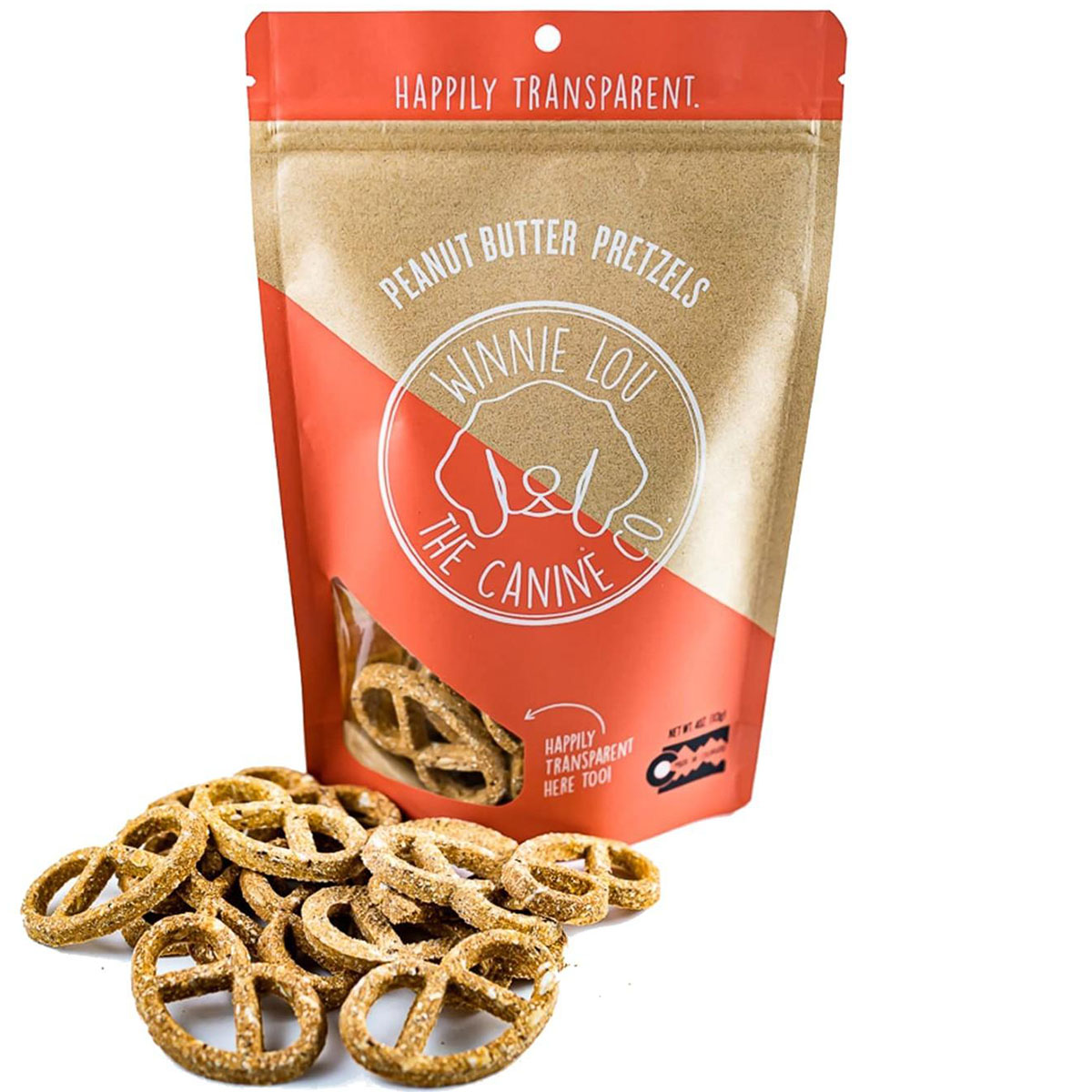 Winnie Lou Peanut Butter Pretzels Dog Treats