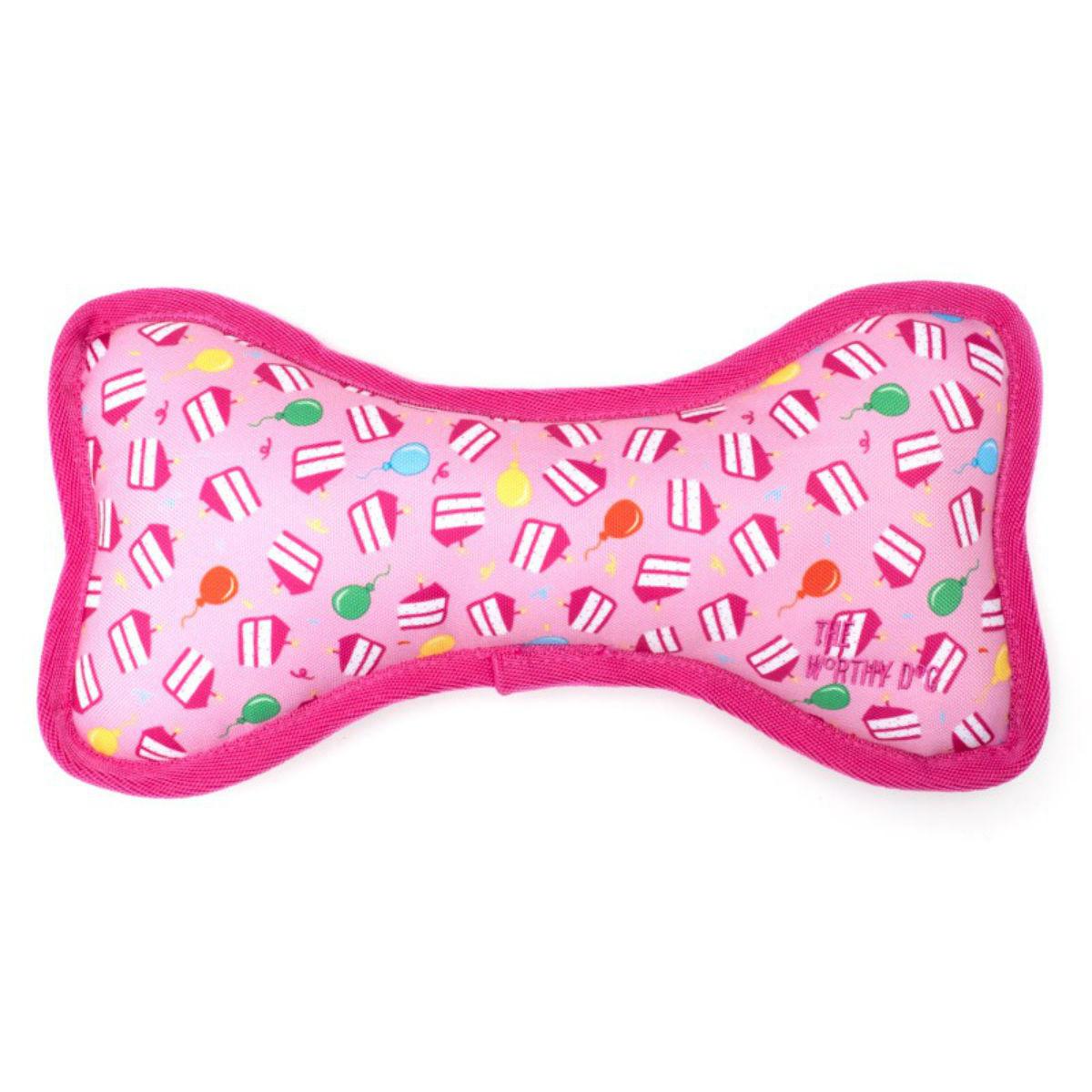 Worthy Dog Birthday Girl Bone Dog Toy