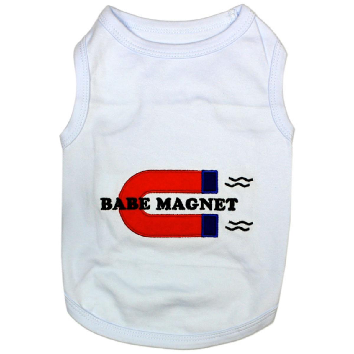 Babe Magnet Dog Tank by Parisian Pet - White