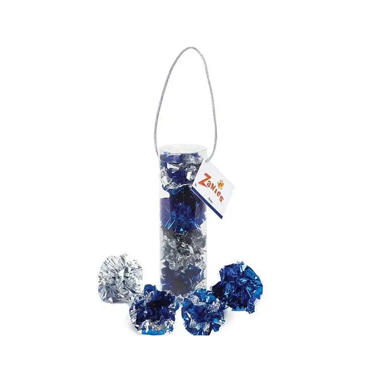 Zanies Mylar Ball Cat Toy - 4 Pack