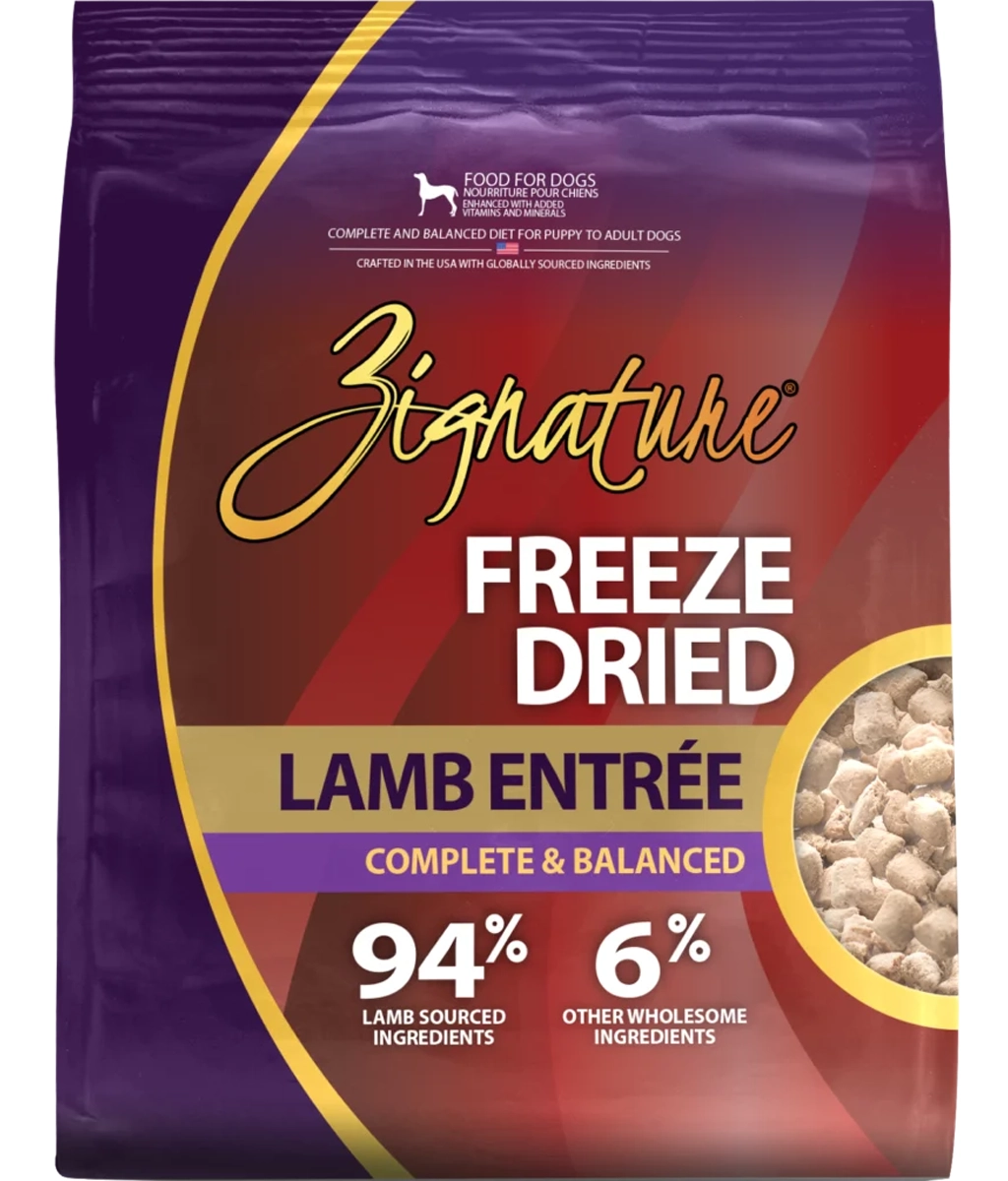 Zignature Freeze Dried Entree Dog Food - Lamb 