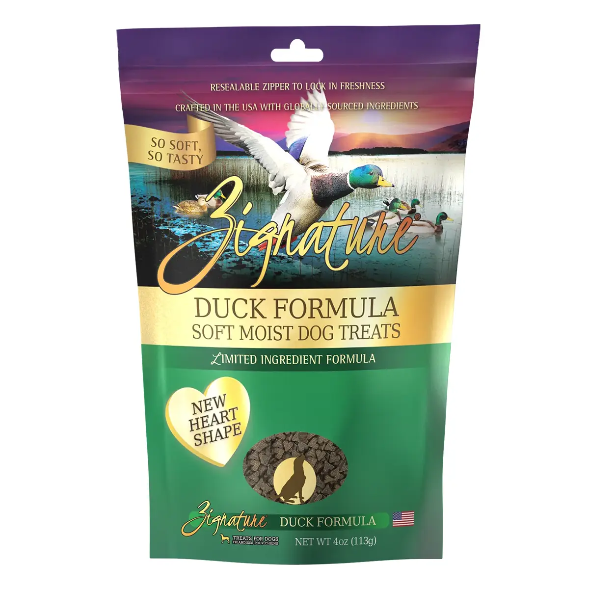 Zignature Soft Moist Dog Treats - Duck