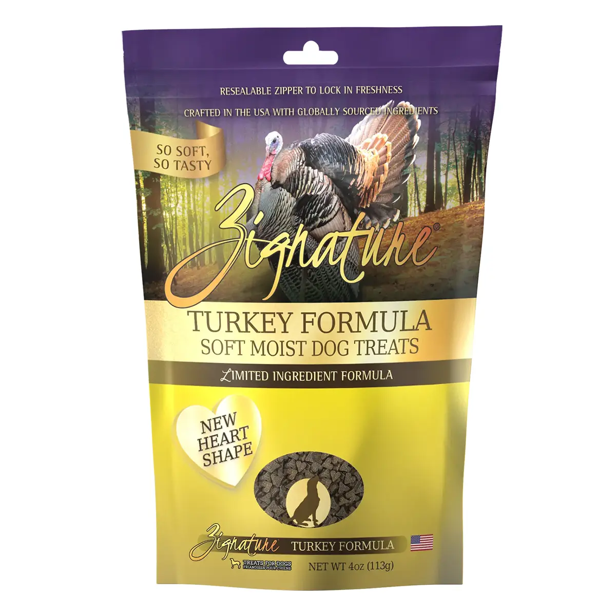 Zignature Soft Moist Dog Treats - Turkey