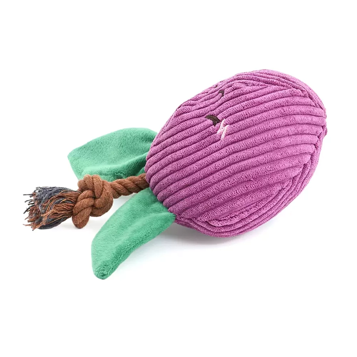 Zippy Paws Crinkle Crops Dog Toy - Plum 