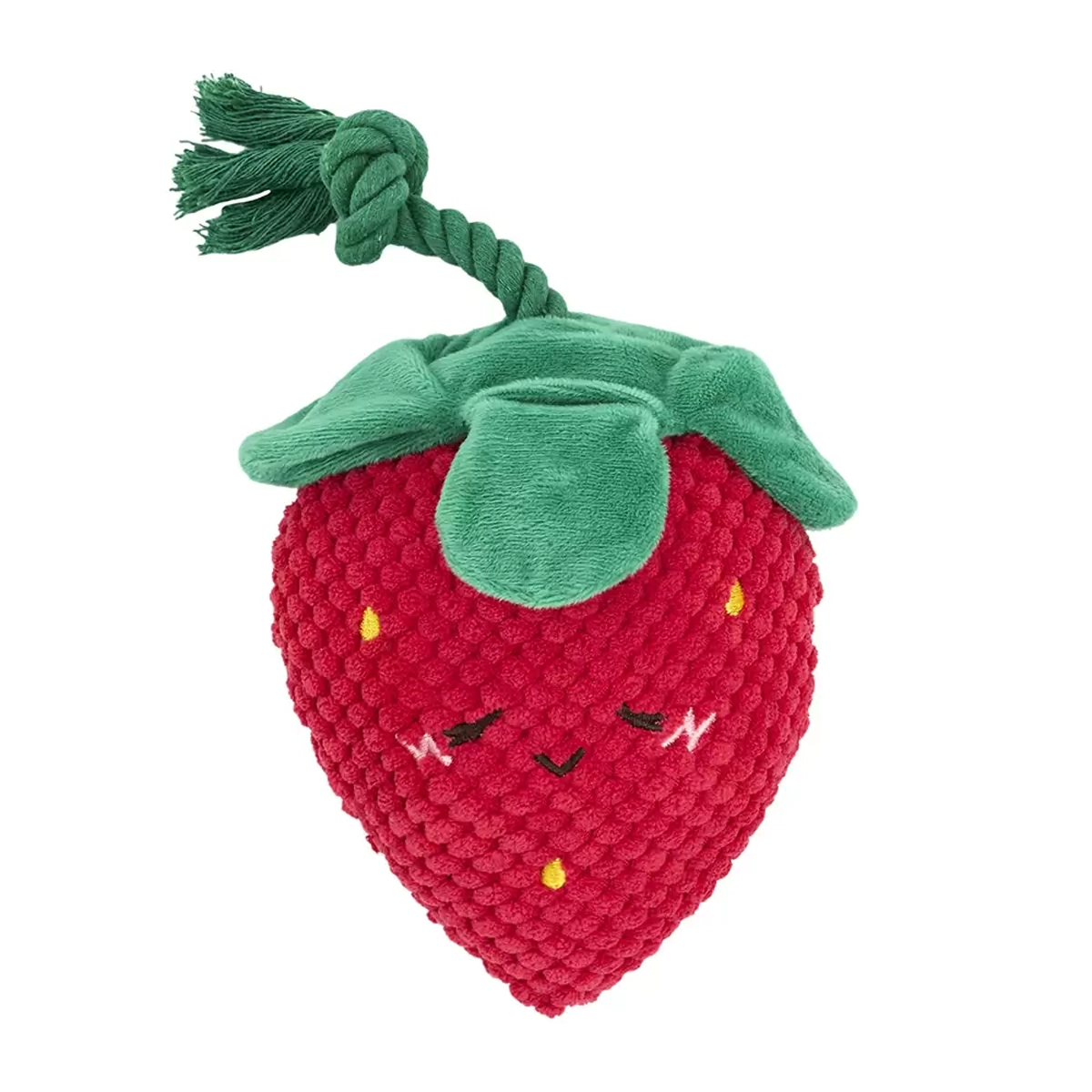 ZippyPaws Crinkle Crops Dog Toy - Strawberry 
