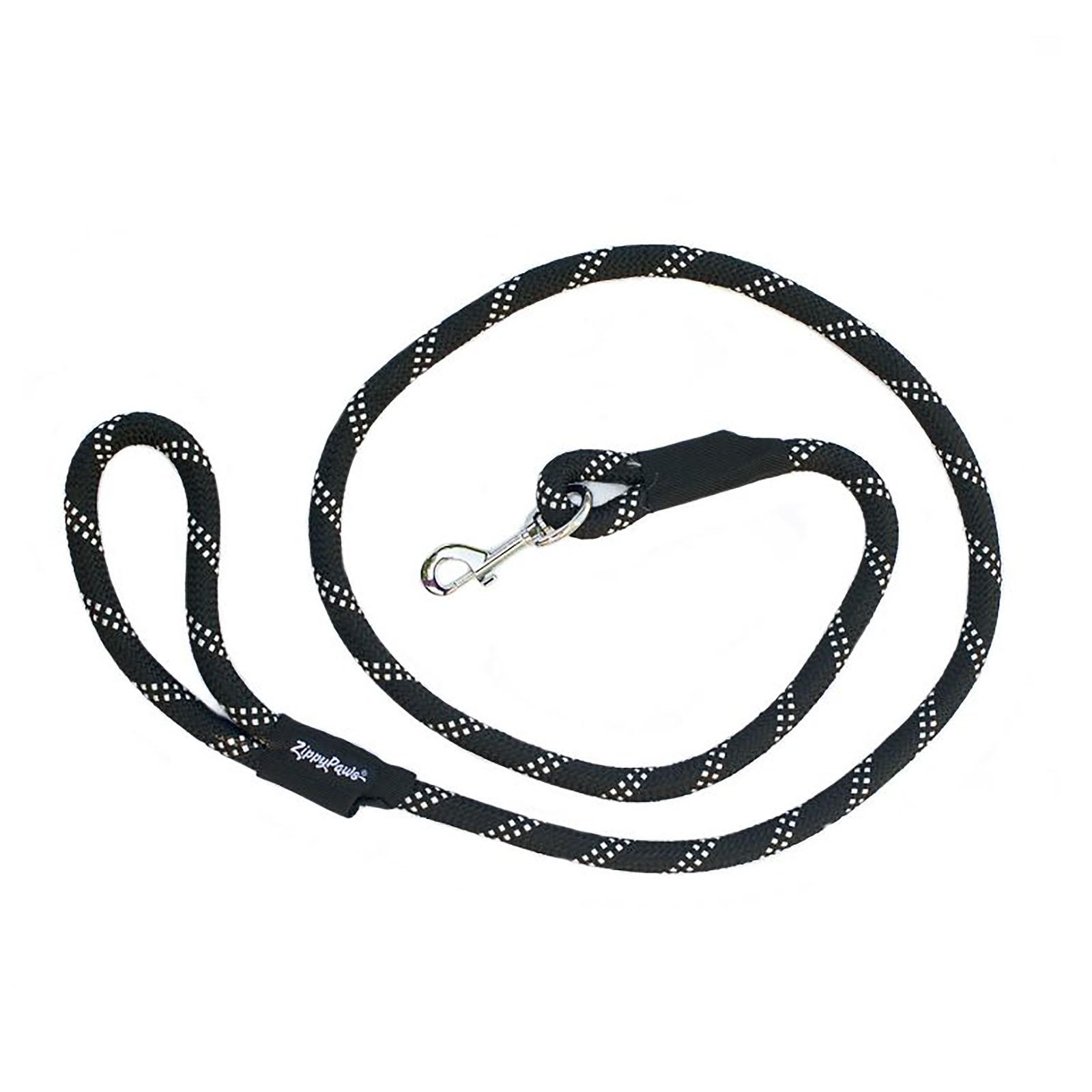 ZippyPaws CLIMBERS Mountain Climbing Rope Dog Leash - Black