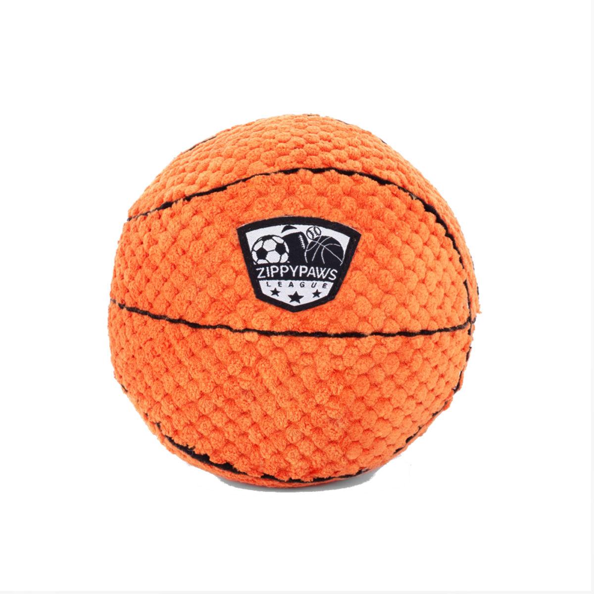 ZippyPaws SportsBallz Dog Toy - Basketball