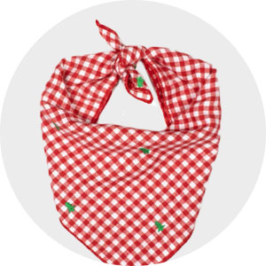 Whaline 6 Pack Christmas Dog Bandanas Reversible Red Green Buffalo Plaid Triangle Bids Snowflakes Pet Scarf Washable Cotton Pet Neckerchief Pet Costume Accessories Decoration for Cats Dogs